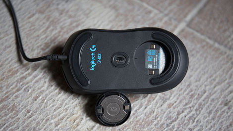The G403 includes a single weight if you really feel the need to make adjustments.